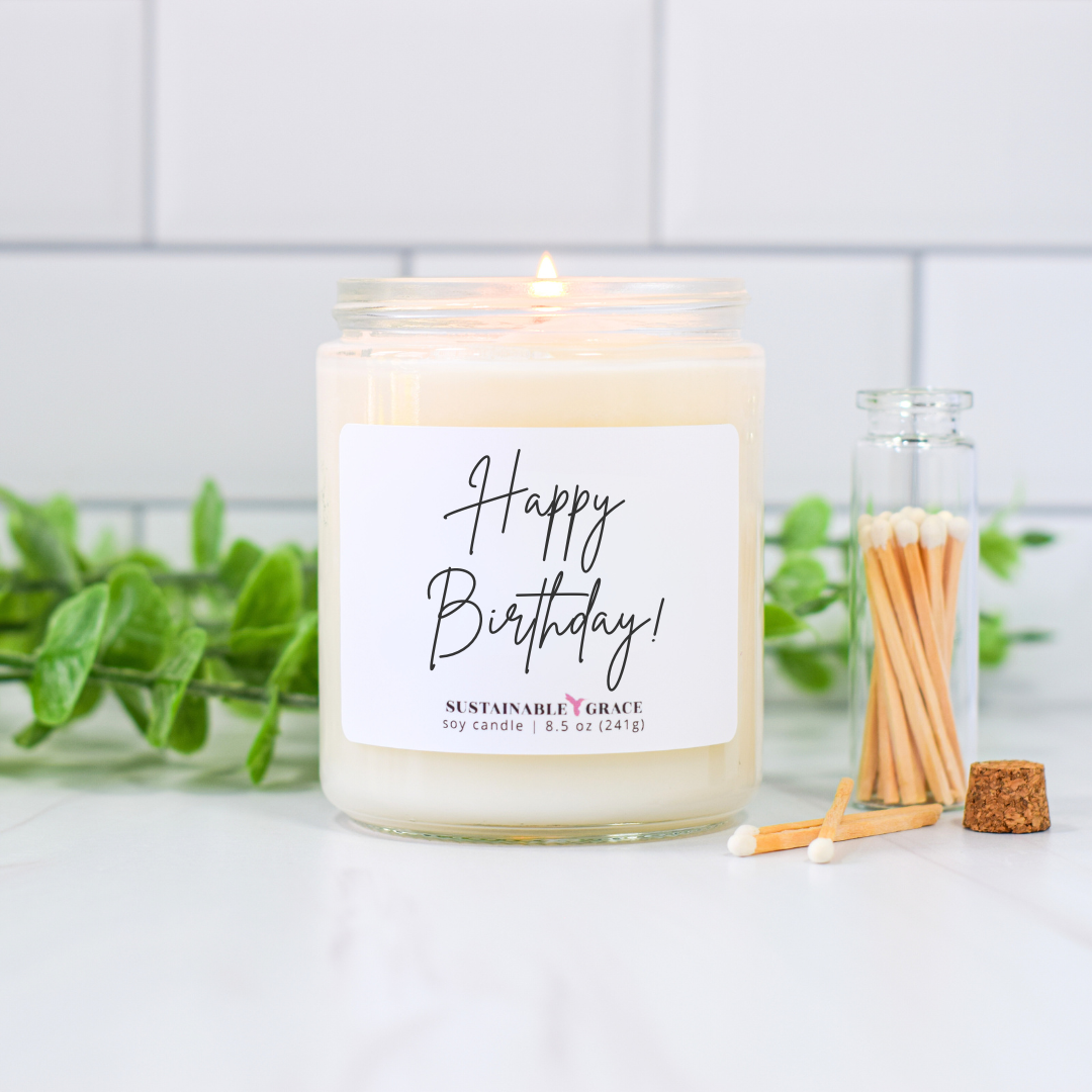 happy birthday candle gift