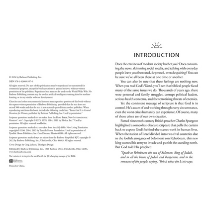 God is in control devotional book for women 