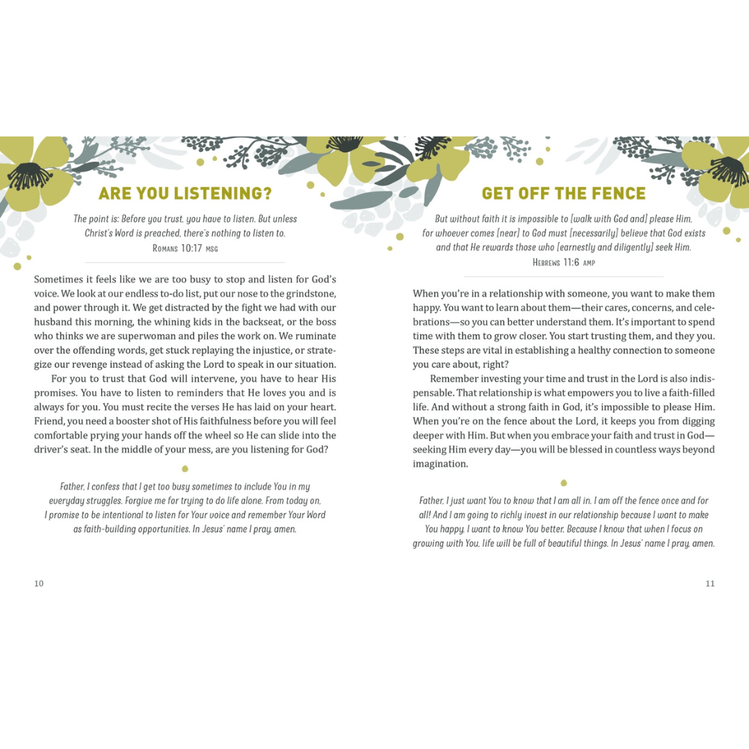mustard seed of faith devotional book for women  