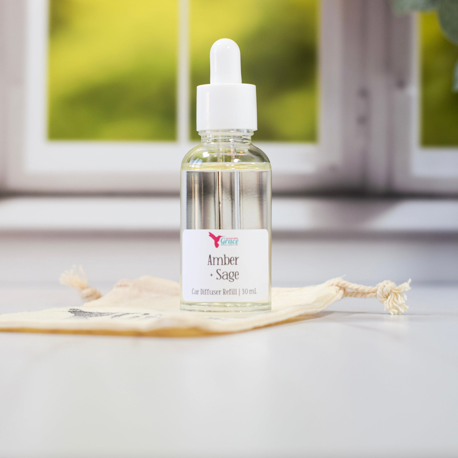 amber + sage car air freshener oil refill 