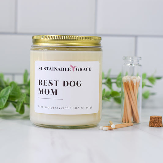 best dog mom soy candle gift 