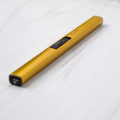 Gold Lighter & Wick Trimmer Set