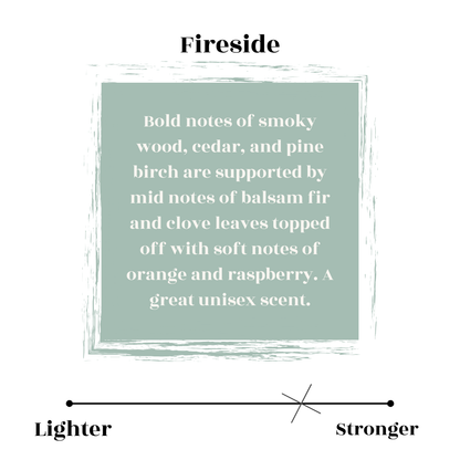 Fireside candle scent profile