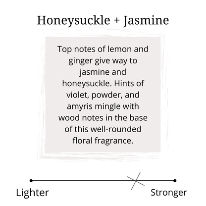 honeysuckle jasmine soy wax melts scent profile