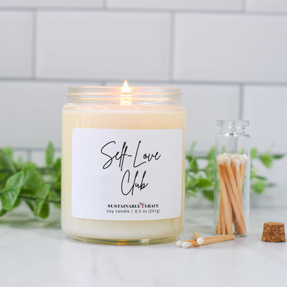 self love club candle 