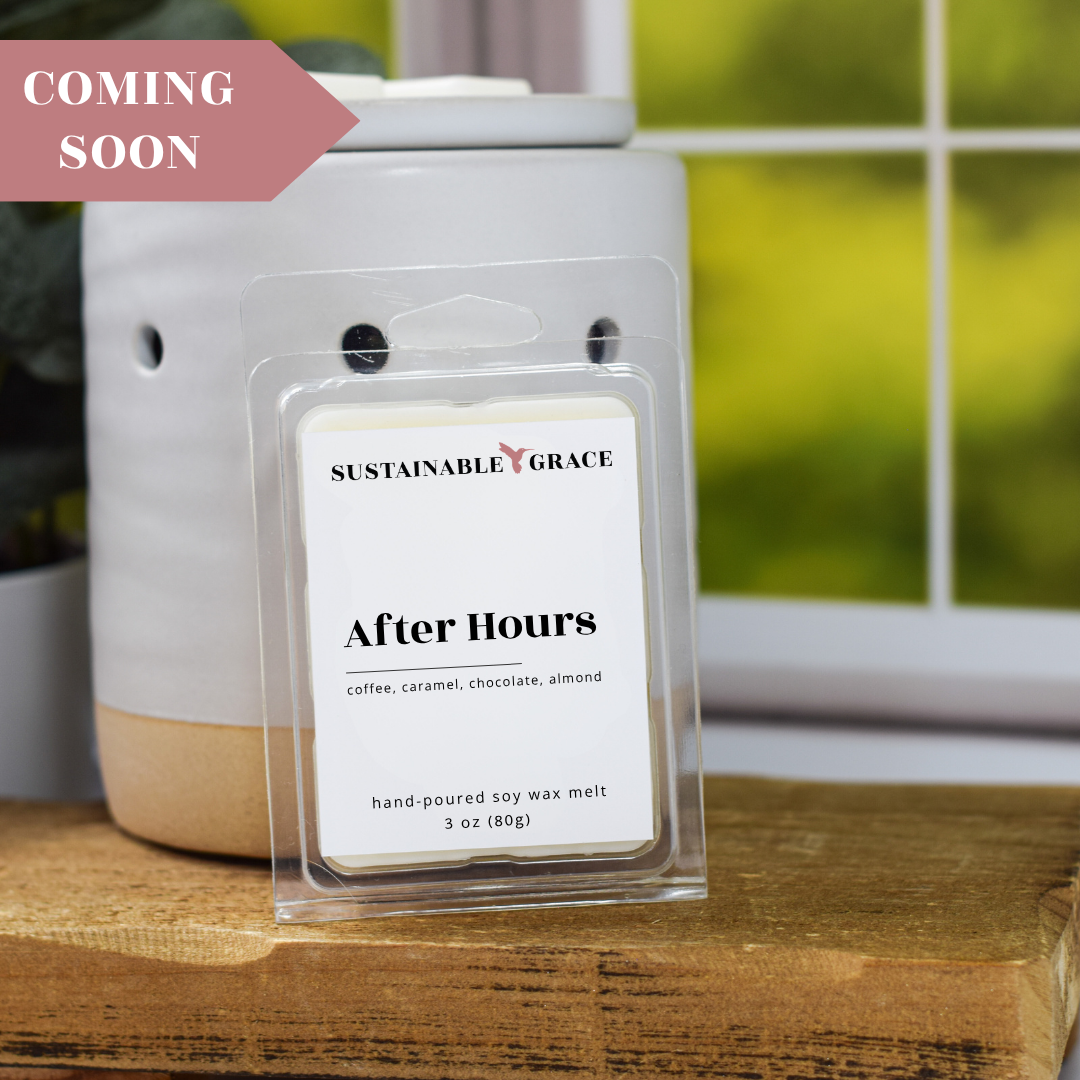 after hours soy wax melts from sustainable grace