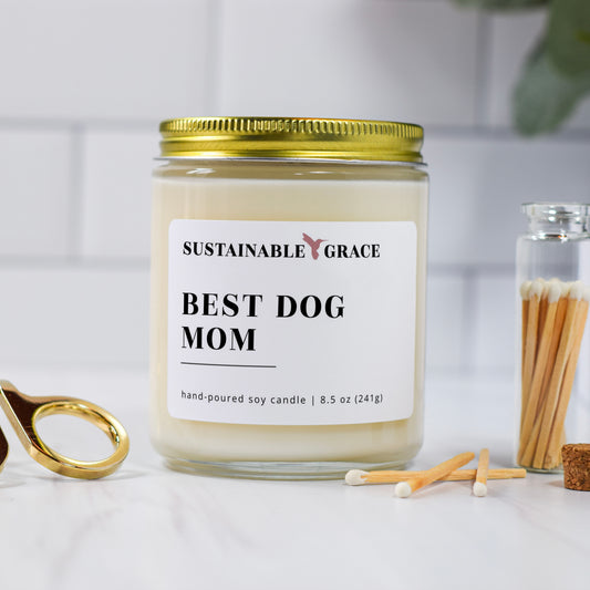 dog mom soy candle gift