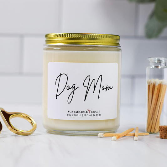 dog mom candle gift 