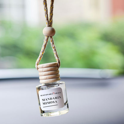 mandarin mimosa hanging car air freshener 