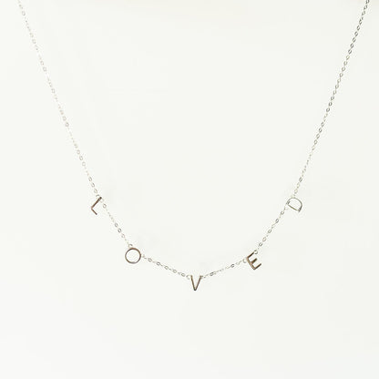 LOVED Letter Necklace