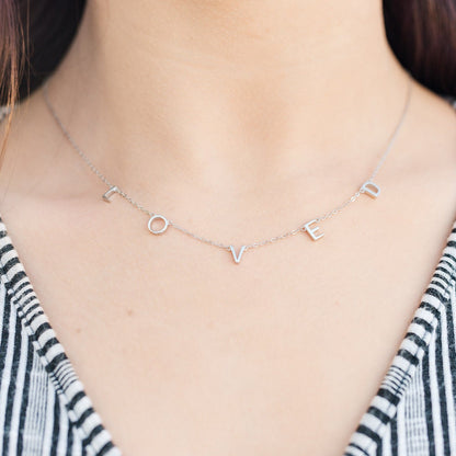 LOVED Letter Necklace