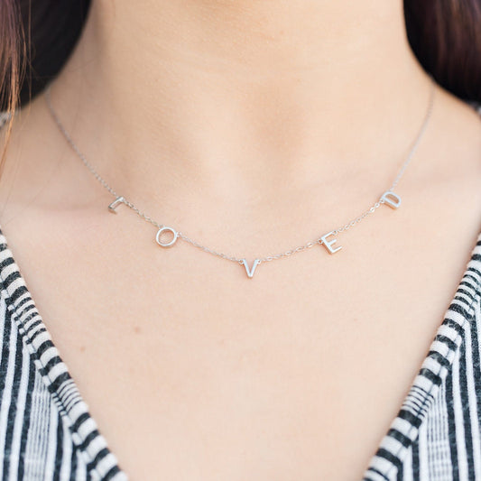 LOVED Letter Necklace